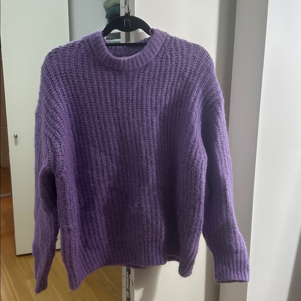 Zara Purple Wooo Knit Sweater